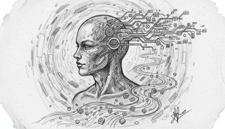 ai black white hand drawn pencil sketch cd7889ce